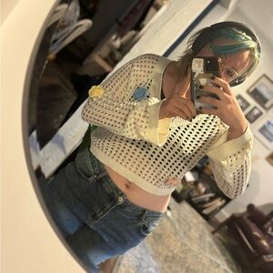 Wild Fable Cream Knit Sweater